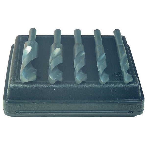 1-1/2" DRILL SET W/ 1/2" SHANK HSS IN WOOD CASE SILVER AND DEMING 8 PC 1-1/16" 1-1/2" DRILL SET W/ 1/2" SHANK HSS IN WOOD CASE SILVER AND DEMING 8 PC 1-1/16"